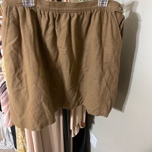 Pendleton Tan Mini Skirt